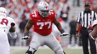 Could The 2023 NFL Draft Bring The Pittsburgh Steelers A Franchise Left Tackle In Paris Johnson Jr.? (2023 Draft Profile). Photo by Joe Robbins / Icon Sportswire